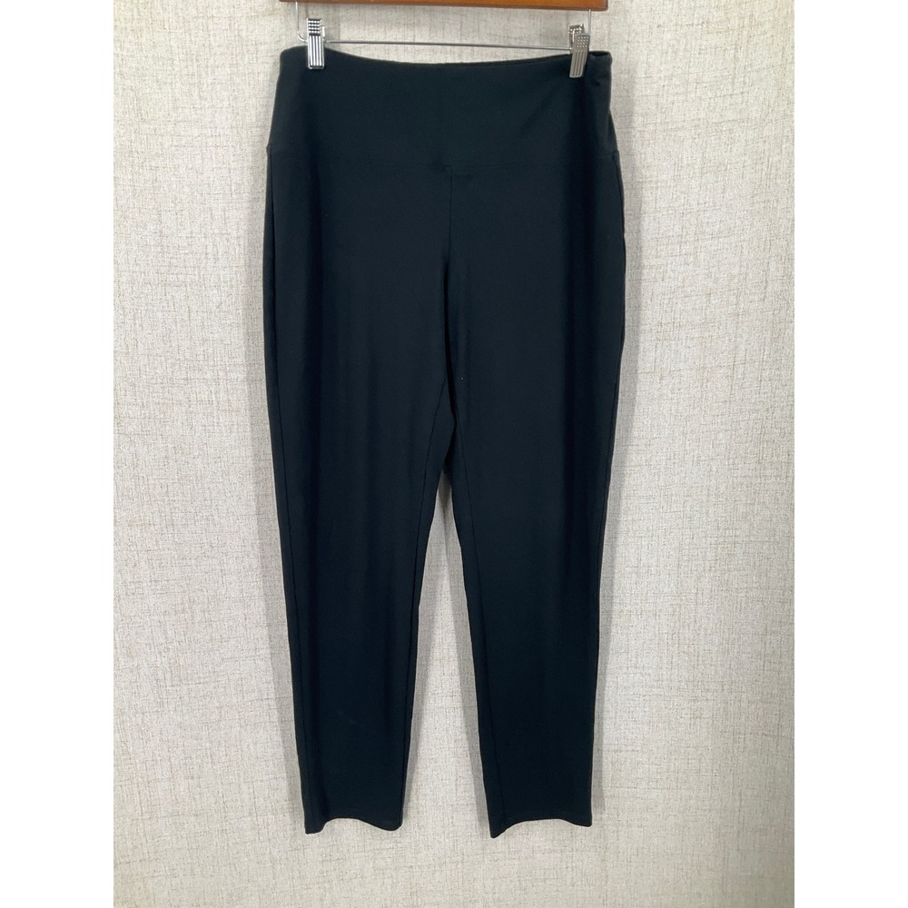 J. Jill Wearever Pants Women S Black Smooth-Fit Slim Leg Classic Minimalist